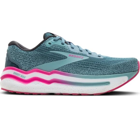 Brooks - Ghost Max 2 - Womens 7.5 B - Storm Blue/Knockout Pink/Aqua - VGUC - Picture 1 of 8